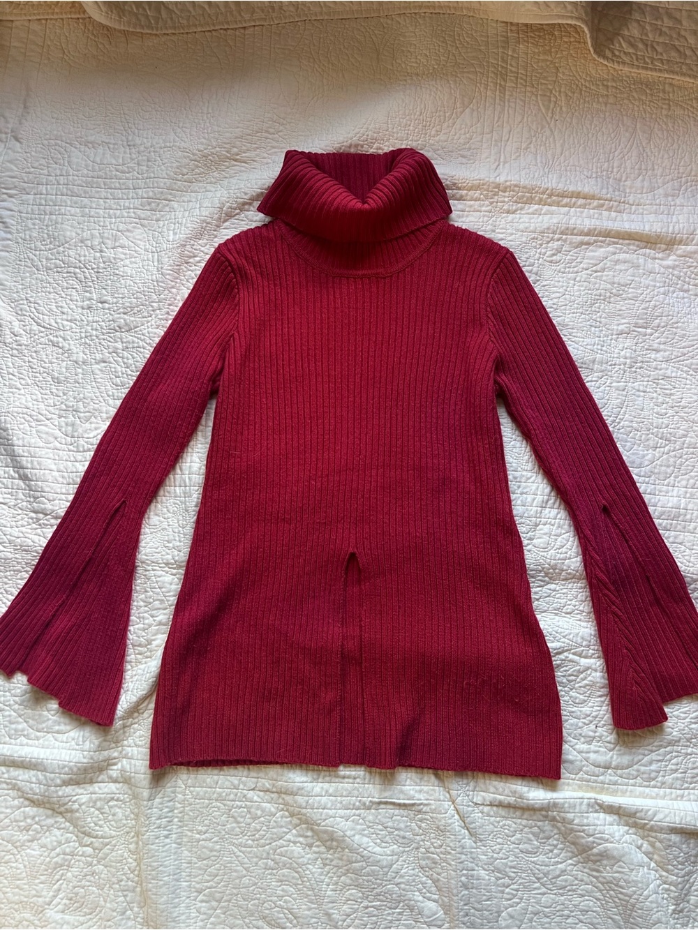 Runaway Rib Knit Turtleneck Sweater